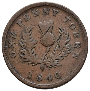 obverse: NUOVA SCOZIA - 1 Penny token 1840 