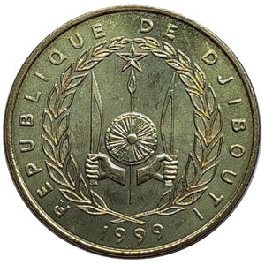 reverse: DJIBOUTI 10 Francs 1999  
