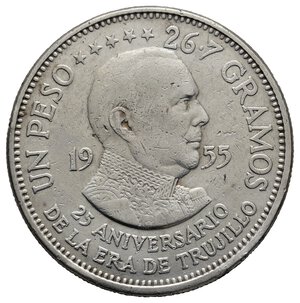REPUBBLICA DOMINICANA - 1 Peso argento 1953 Anniversario Trujillo 