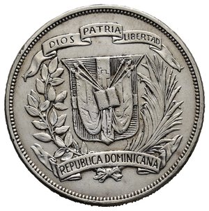 REPUBBLICA DOMINICANA - 1 Peso argento 1953 Anniversario Trujillo 