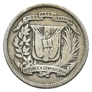 reverse: REPUBBLICA DOMINICANA - 10 Centavos argento 1942