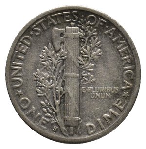 reverse: U.S.A.   Dime Mercury argento 1944 S