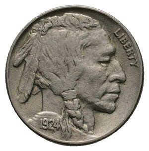 obverse: U.S.A.  5 cents Bisonte 1924