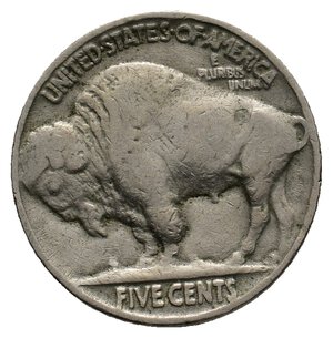 reverse: U.S.A.  5 cents Bisonte 1936