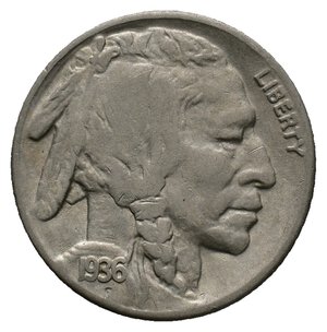 obverse: U.S.A.  5 cents Bisonte 1936 S