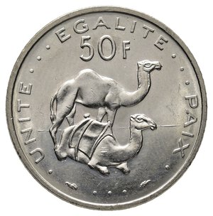 obverse: DJIBOUTI 50 Francs 1977 