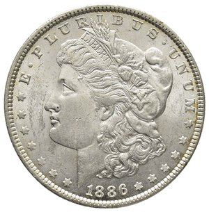 reverse: U.S.A.  Dollar Morgan argento 1886 QFDC A
