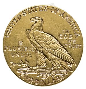 reverse: U.S.A. 5 Dollari Indiano ORO 1915 