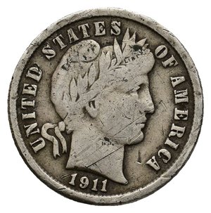 reverse: U.S.A. Dime Barber argento 1911