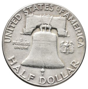 reverse: U.S.A. Half Dollar Franklyn argento 1960