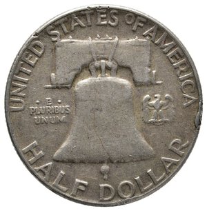 reverse: U.S.A. Half Dollar Franklyn argento 1951