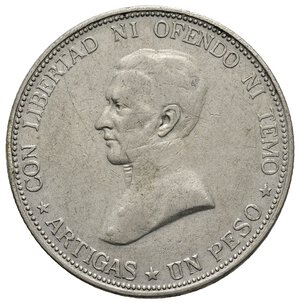 reverse: URUGUAY - 1 Peso argento 1917 