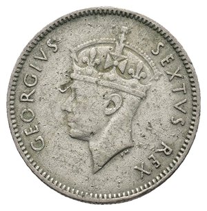 reverse: EAST AFRICA - George VI  50 Cents 1948 
