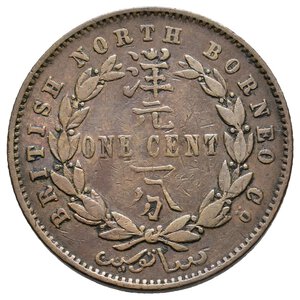 obverse: BORNEO BRITANNICO  1 cent 1885 