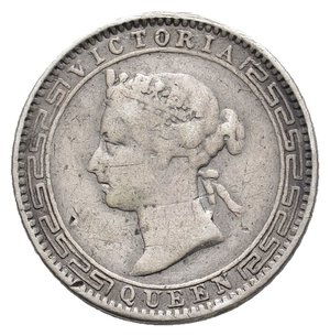reverse: CEYLON  Victoria queen   25 Cents  argento 1895 