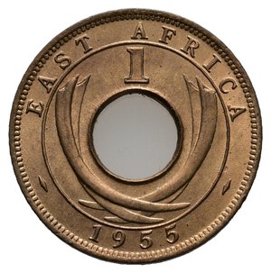 obverse: EAST AFRICA - Elizabeth II - 1 Cent 1955