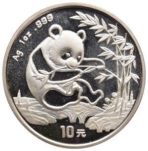 CINA  10 Yuan PANDA 1994  (1 oncia argento 999) PROOF