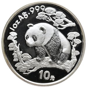 obverse: CINA  10 Yuan PANDA 1997  (1 oncia argento 999)