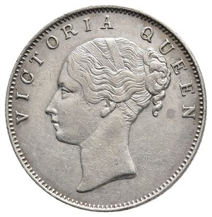 reverse: EAST INDIA COMPANY - Victoria queen  1 Rupee argento 1840 