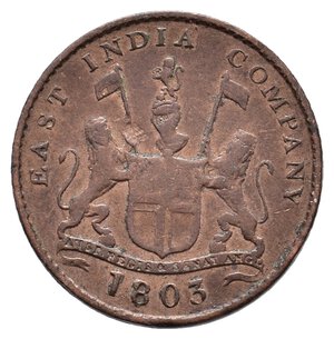 reverse: EAST INDIA COMPANY  5 Cash 1803 A