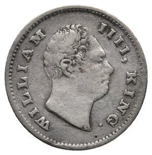 reverse: EAST INDIA COMPANY George IV Quarter rupee argento 1835 