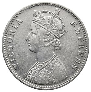 reverse: INDIA Victoria queen Rupee argento 1890