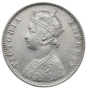 reverse: INDIA Victoria queen Rupee argento 1892