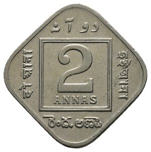 obverse: INDIA - George V - 2 Annas 1934 