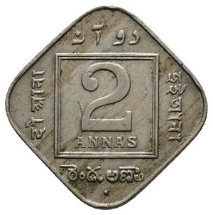 obverse: INDIA - George V - 2 Annas 1936 