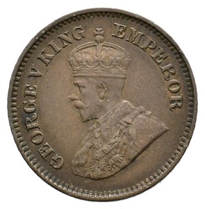 reverse: INDIA - George V  1/2 Pice 1916 