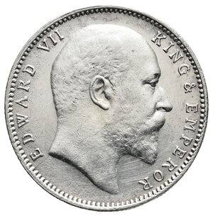 reverse: INDIA - Edward VII -Rupia argento 1904