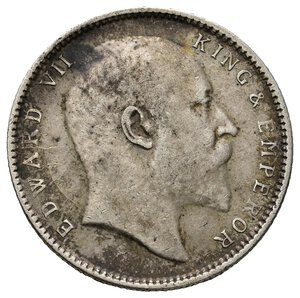 reverse: INDIA - Edward VII -Rupia argento 1904