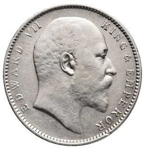 reverse: INDIA - Edward VII -Rupia argento 1905