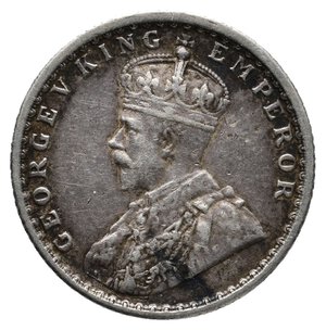 reverse: INDIA George V  1/4 Rupee argento 1917 lotto yur 