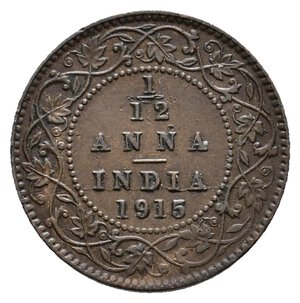 obverse: INDIA George V  1/12  Anna 1915 
