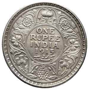 obverse: INDIA George V  Rupee argento 1915 SPL+