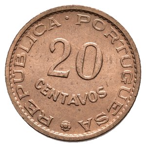 obverse: ANGOLA 20 Centavos 1962 FDC ROSSO A