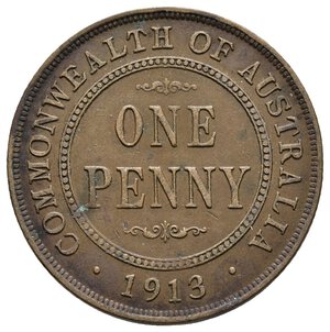 obverse: AUSTRALIA George V  Penny 1913 