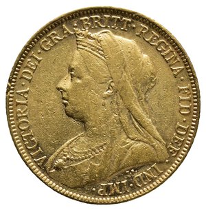 reverse: AUSTRALIA Victoria Queen Sterlina oro 1899 zecca S (Sidney)  