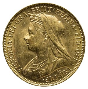 reverse: AUSTRALIA Victoria queen Sterlina oro 1900 Zecca S (Sidney)