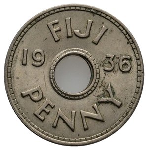 obverse: FIJI George V  1 Penny 1936 