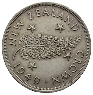 obverse: NEW ZEALAND - George VI - Crown argento 1949 