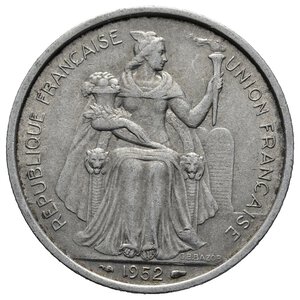 reverse: NUOVA CALEDONIA -  5 Francs 1952 