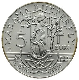 obverse: ITALIA 5 Euro argento 2004 Madama Butterfly 