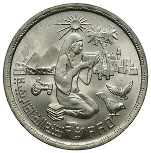 obverse: EGITTO 1 Pound argento F.A.O. 1980  