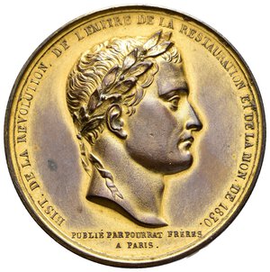 obverse: Francia , Napoleone I , Ritorno dalle Ceneri , 1830, bronzo dorato diam.52,7 mm 