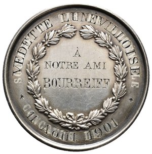 obverse: FRANCIA Medaglia argento Luneville diam.45,7 mm 