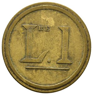 obverse: Gettone  1 Lira 