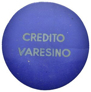 reverse: GETTONE Con Francobollo 10 Centesimi CREDITO VARESINO Blu 