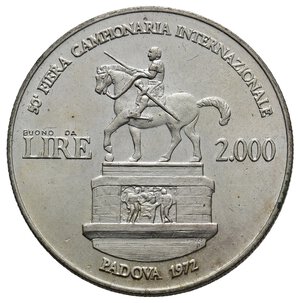 obverse: Gettone Fierino argento, Fiera di Padova 1972 